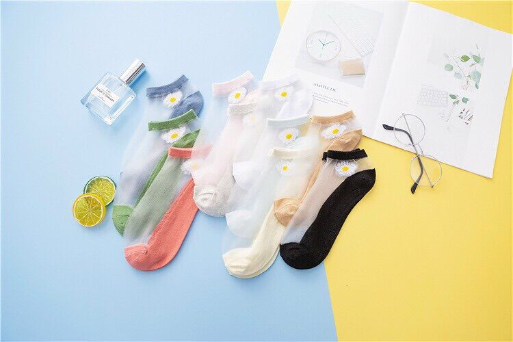 Tất combo 10 đôi giấy hoa cúc nữ