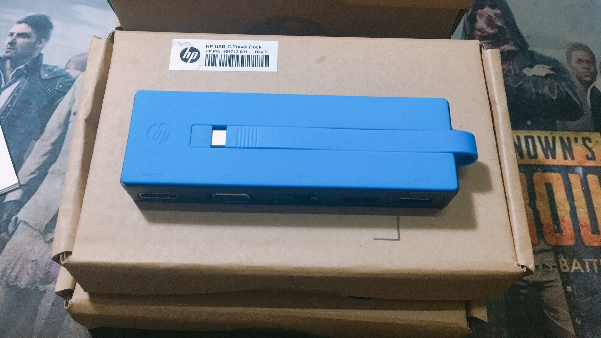 Bộ chuyển đổi HP USB-C Travel Dock TPA 1501 Cáp Type C to HDMI, VGA, LAN, USB 3.0, 2.0- New Full Box