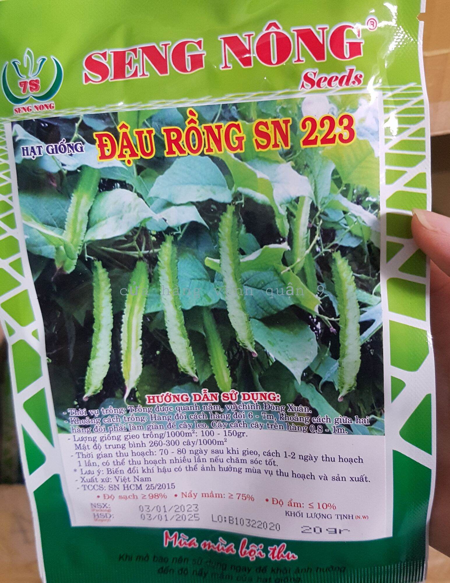 hạt giống đậu rồng