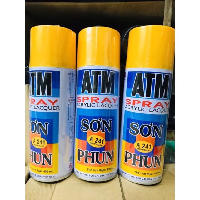Sơn phun sơn xịt màu vàng sẫm A241