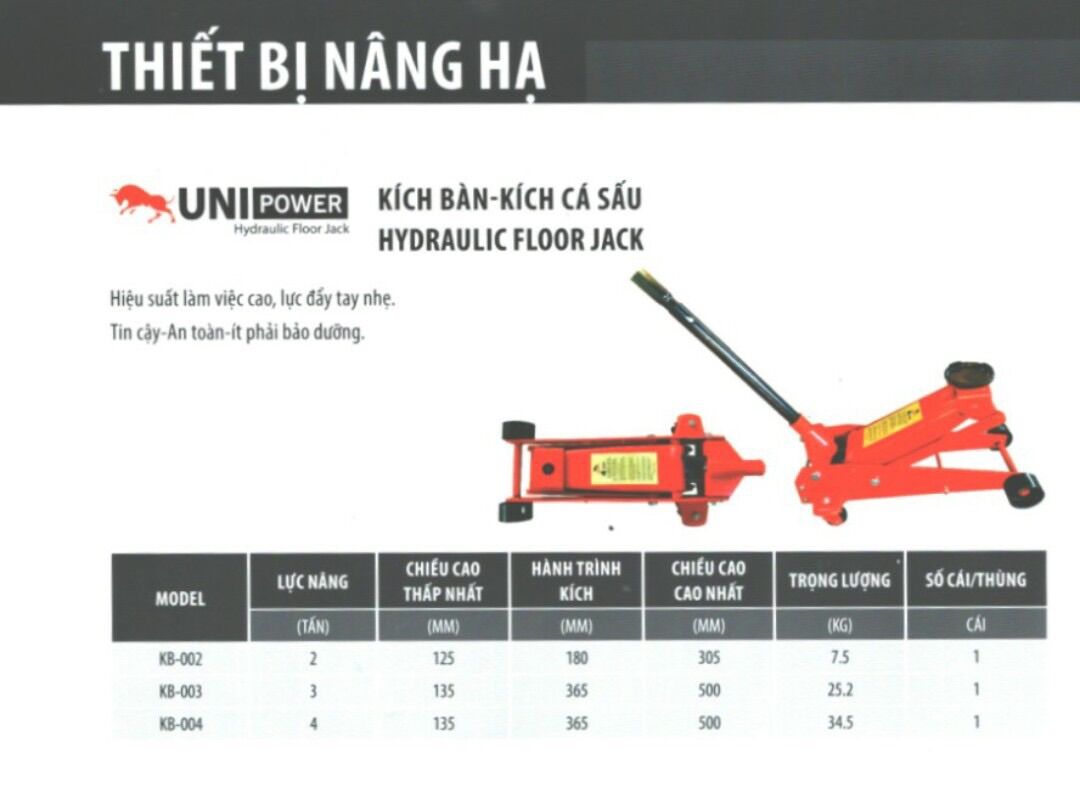 Kích Thuỷ Lực Cá Sấu 4 Tấn ( Kích Ô Tô - Con Đội Ô Tô )