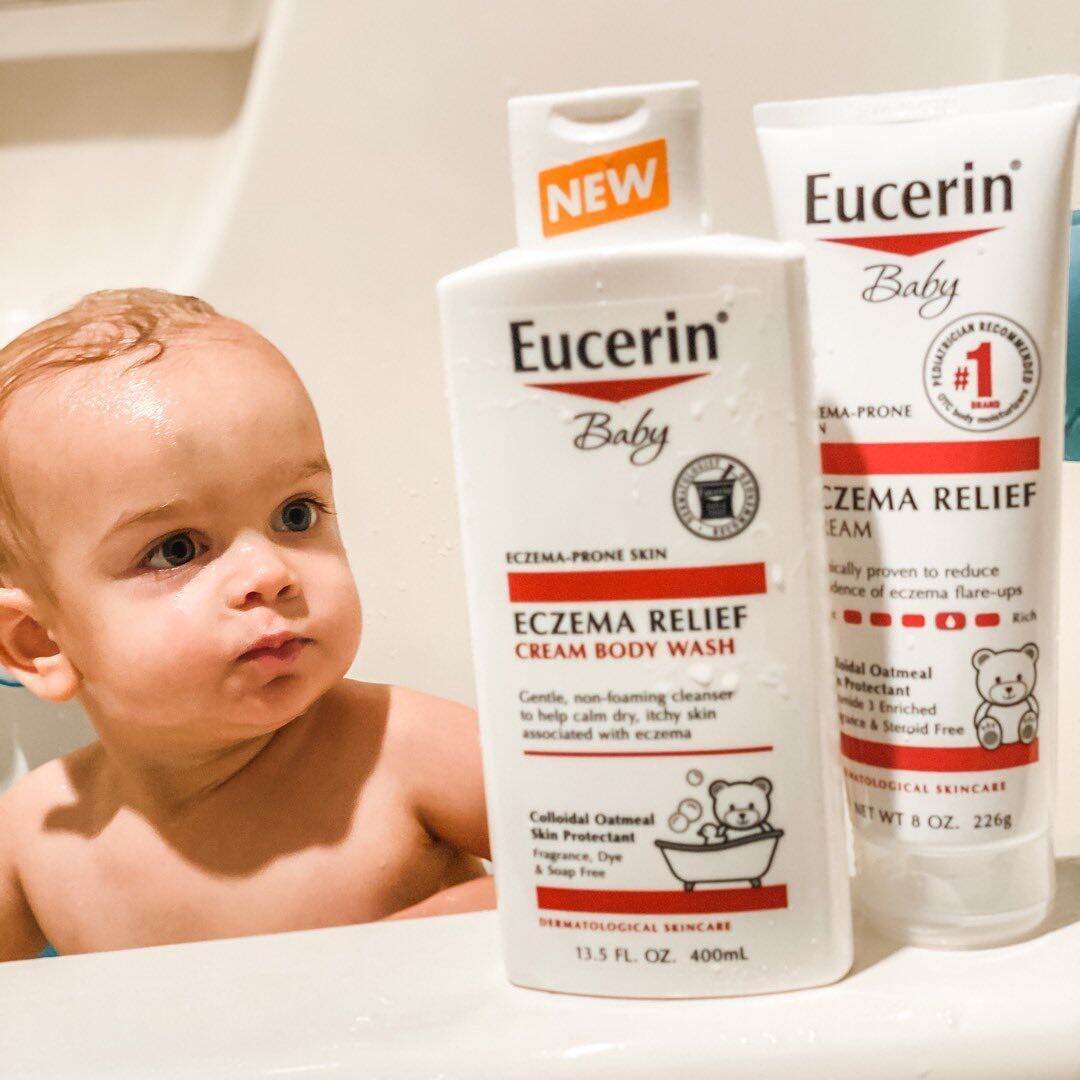 SỮA TẮM EUCERIN BABY CHO BÉ BỊ CHÀM SỮA 400ML