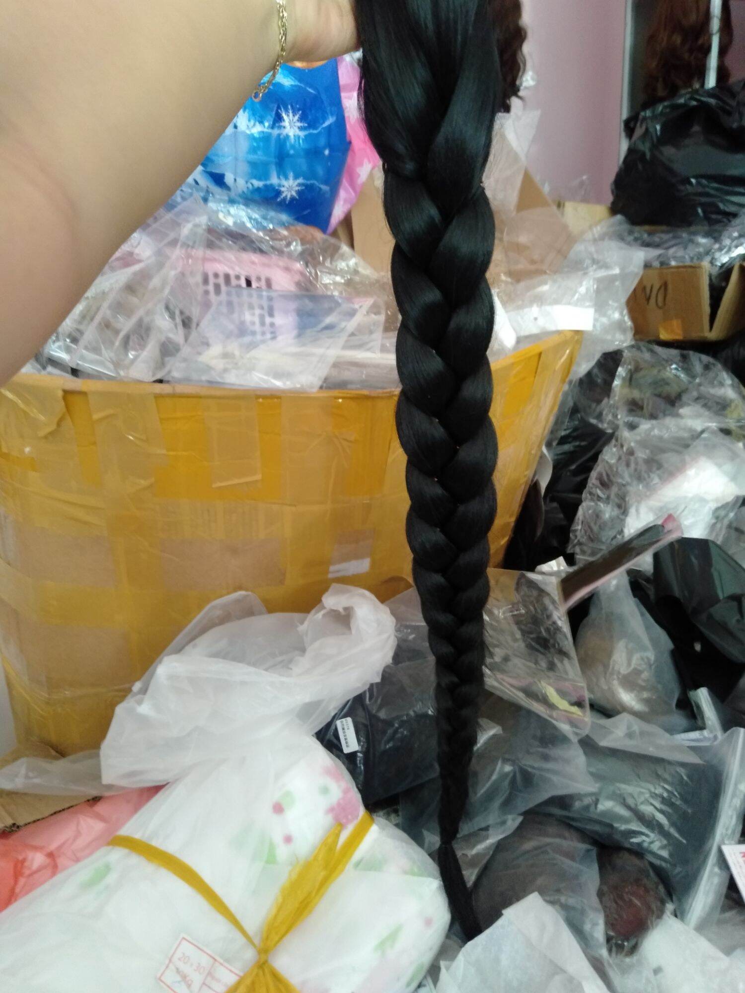 Dây Bính Cài Tóc Giả 3cm dài 60cm
