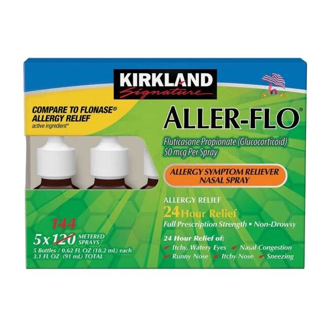 Xịt mũi ALLER FLO 18.2ml dứt xoang và dị ứng (Bill Mỹ)