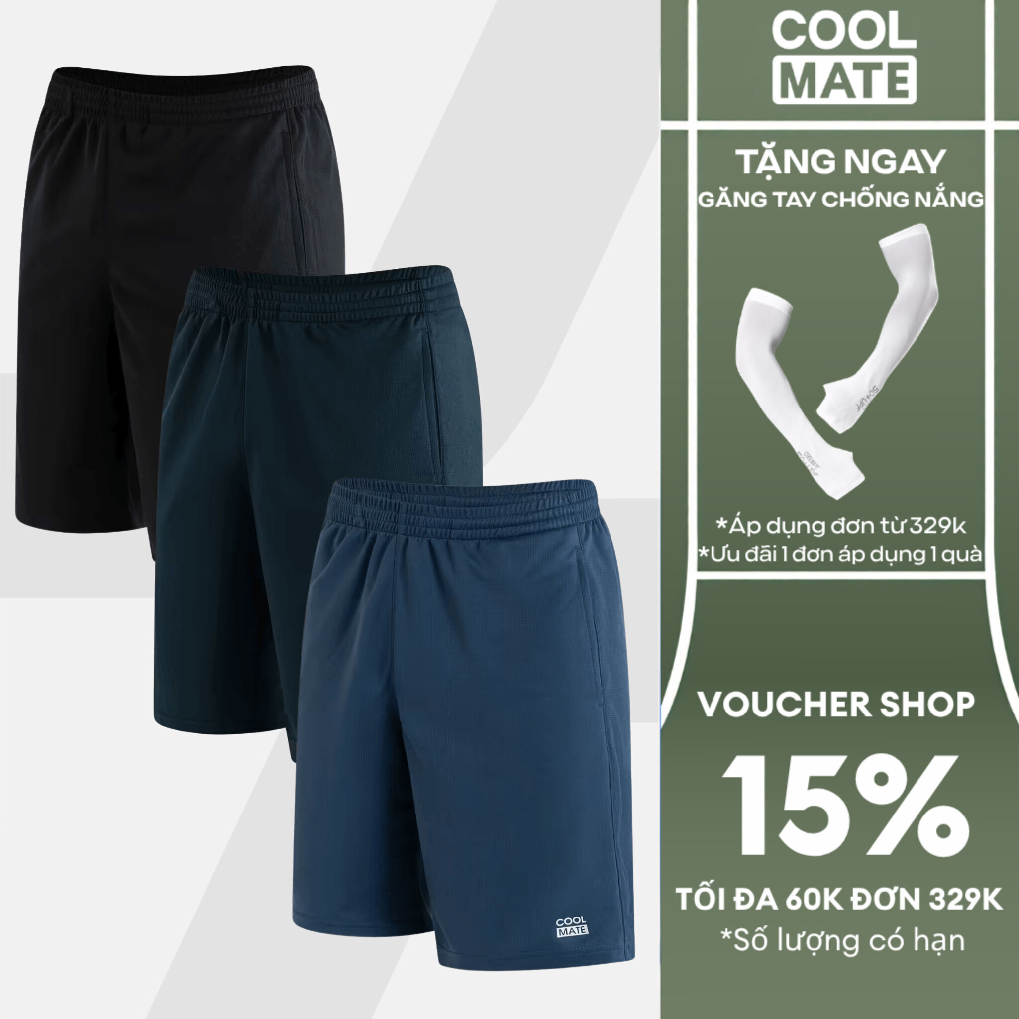 [TẶNG QUÀ ĐƠN TỪ 329K]Combo 03 Quần thể thao nam ProMax-S1, quần tập Gym, chạy bộ , Pickleball, Tennis thoáng khí, thấm hút tốt - Coolmate