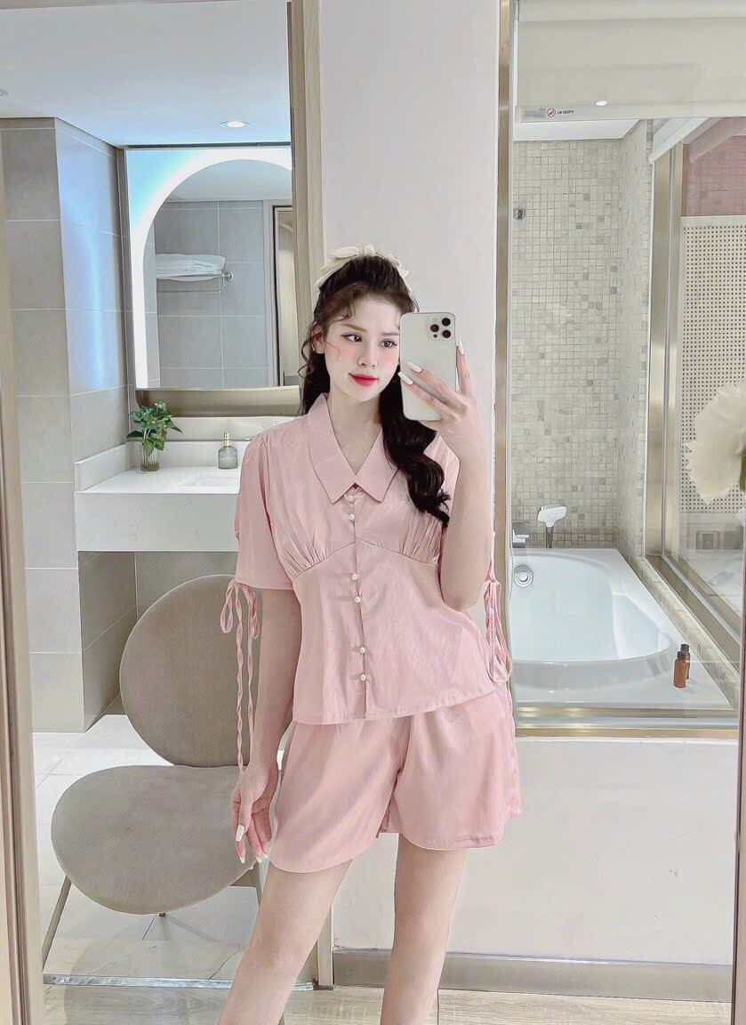 Bộ đùi mặc nhà chất lụa satin cao cấp big size dưới 60 ký