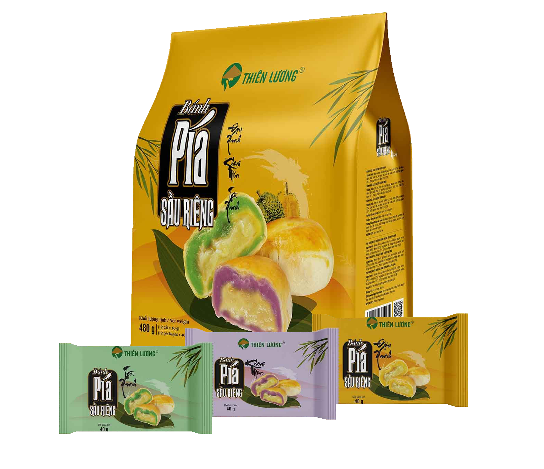 Bánh pía sầu riêng mini 3 vị