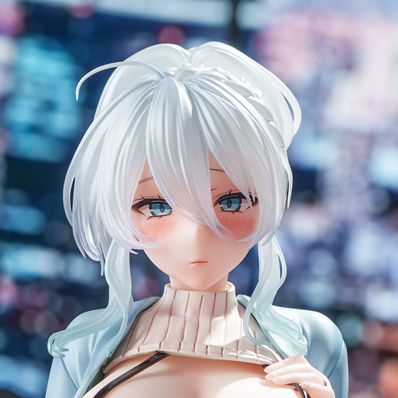 Snowy New Arrival Sitting Snowy Anime Figure Cold Beautiful Bé Gái Desktop Decoration PVC Material f