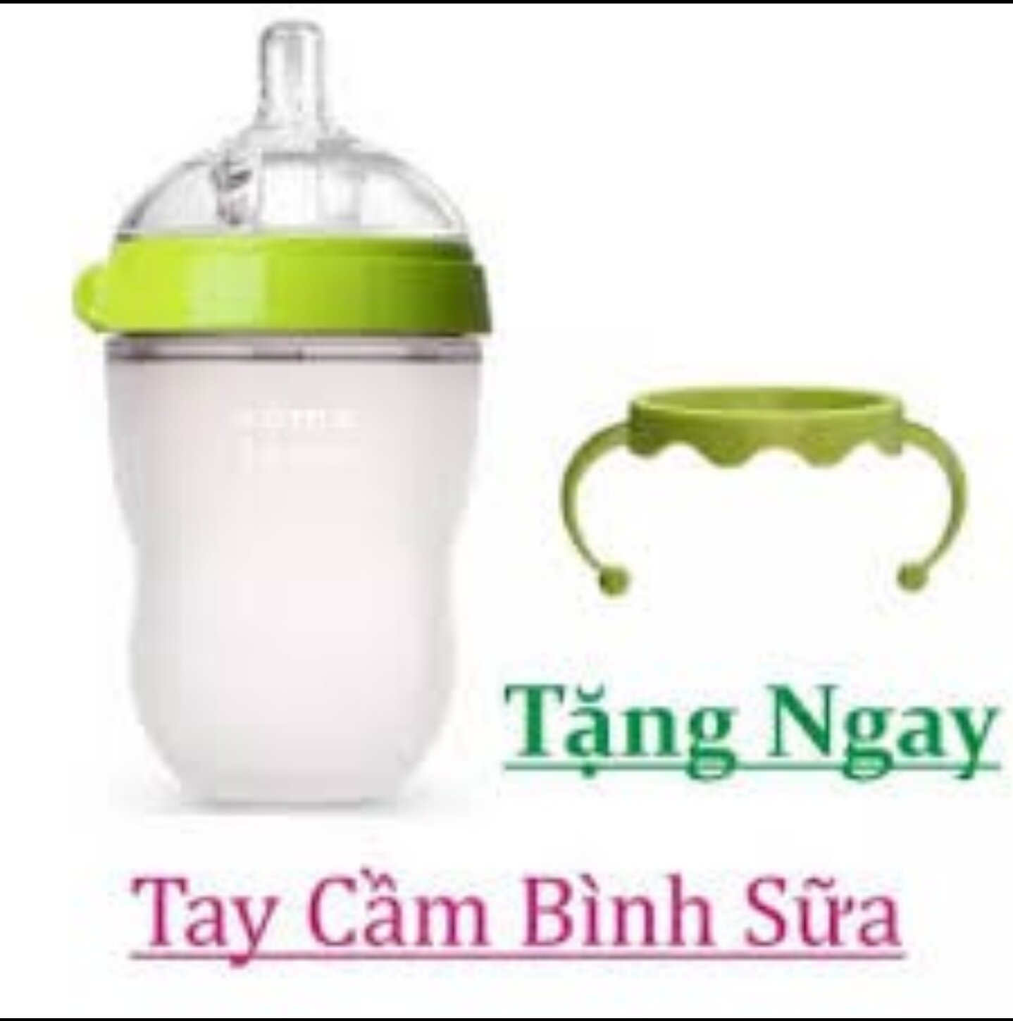 BÌNH SỮA SILICON TẶNG KÈM NÚM TI THAY THẾ