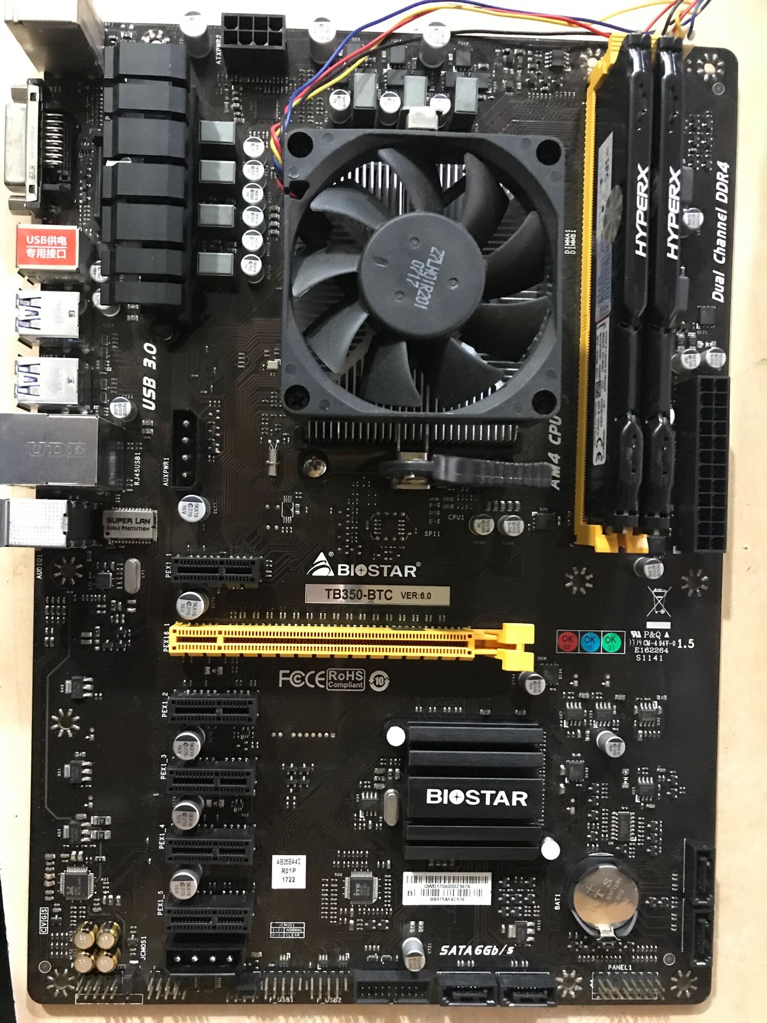 Combo Main Biostar TB350-BTC