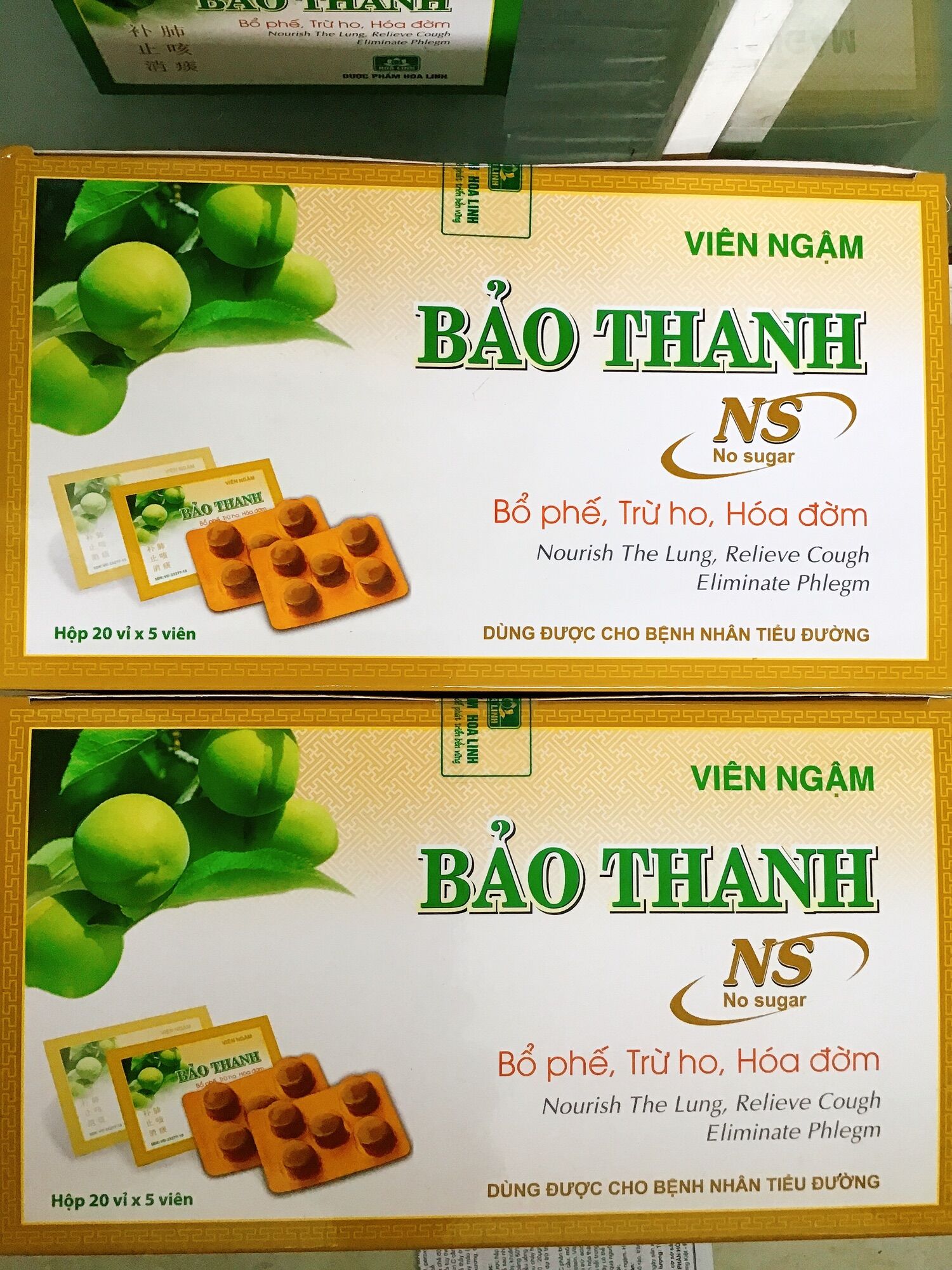 Kẹo ngậm ho Bảo Thanh vỉ 5 viên