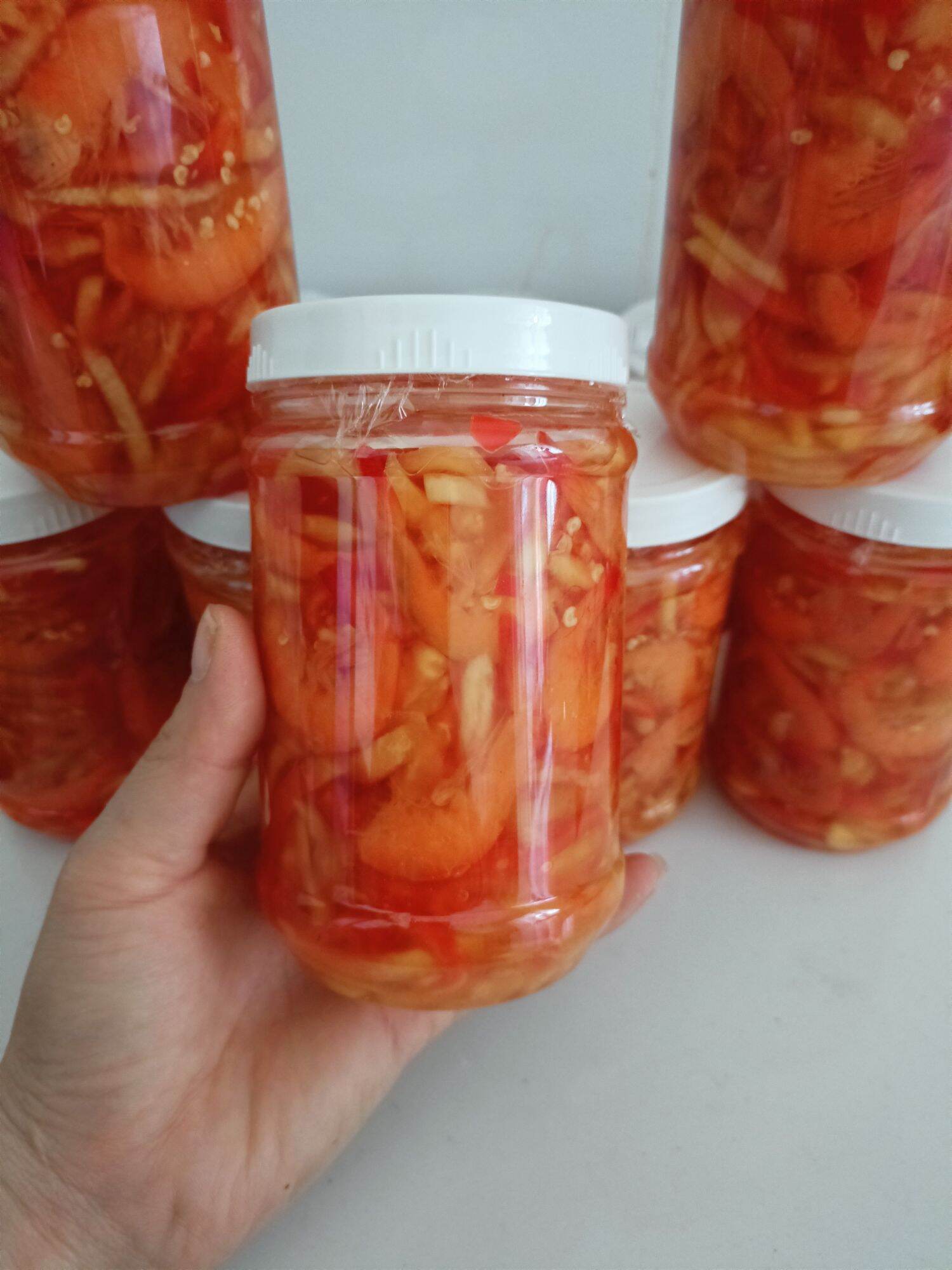 Mắm tép trộn đu đủ hũ 500gam