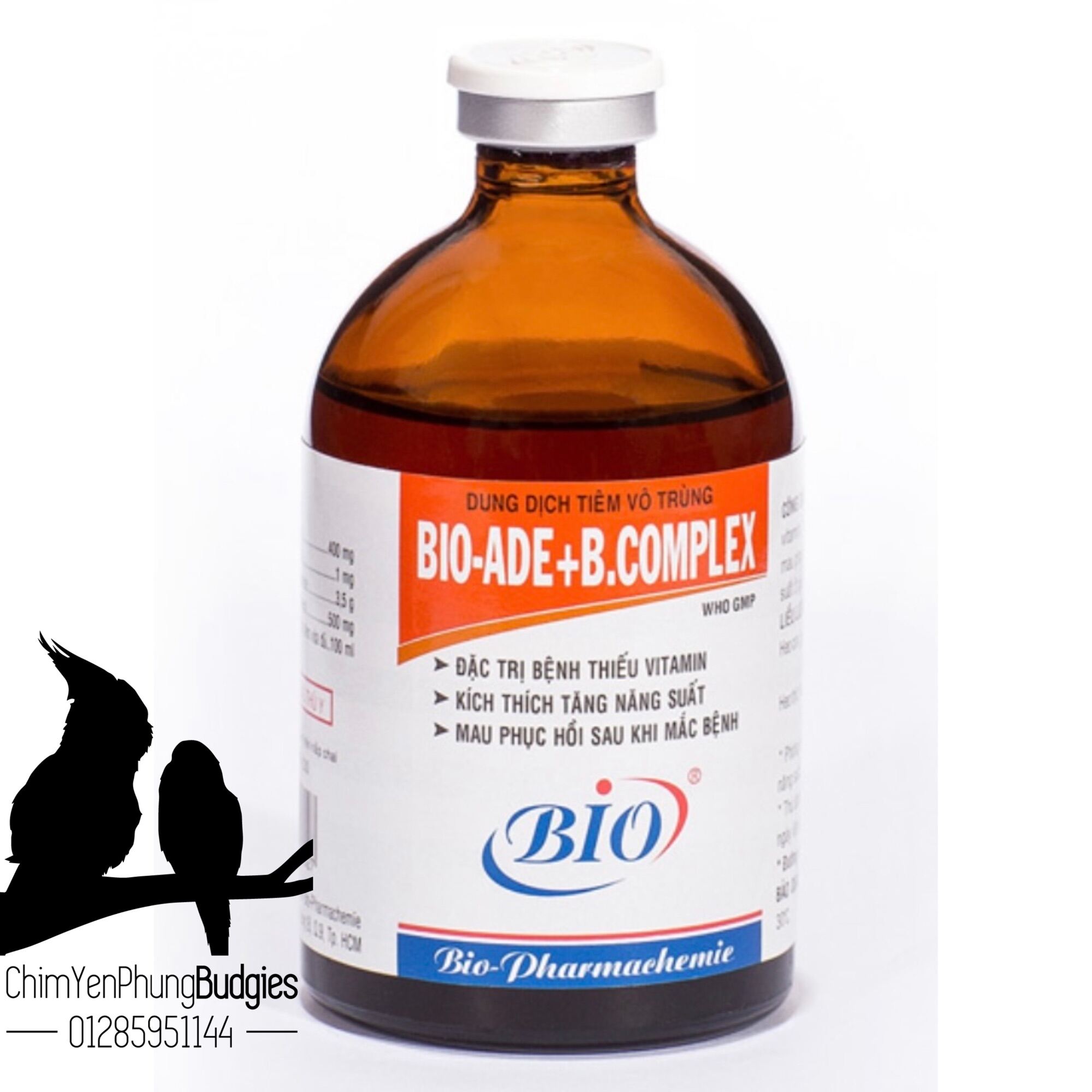 BIO ADE+B.COMPLEX 100ml bổ sung vitamin, phục hồi sức khoẻ cho vật nuôi.