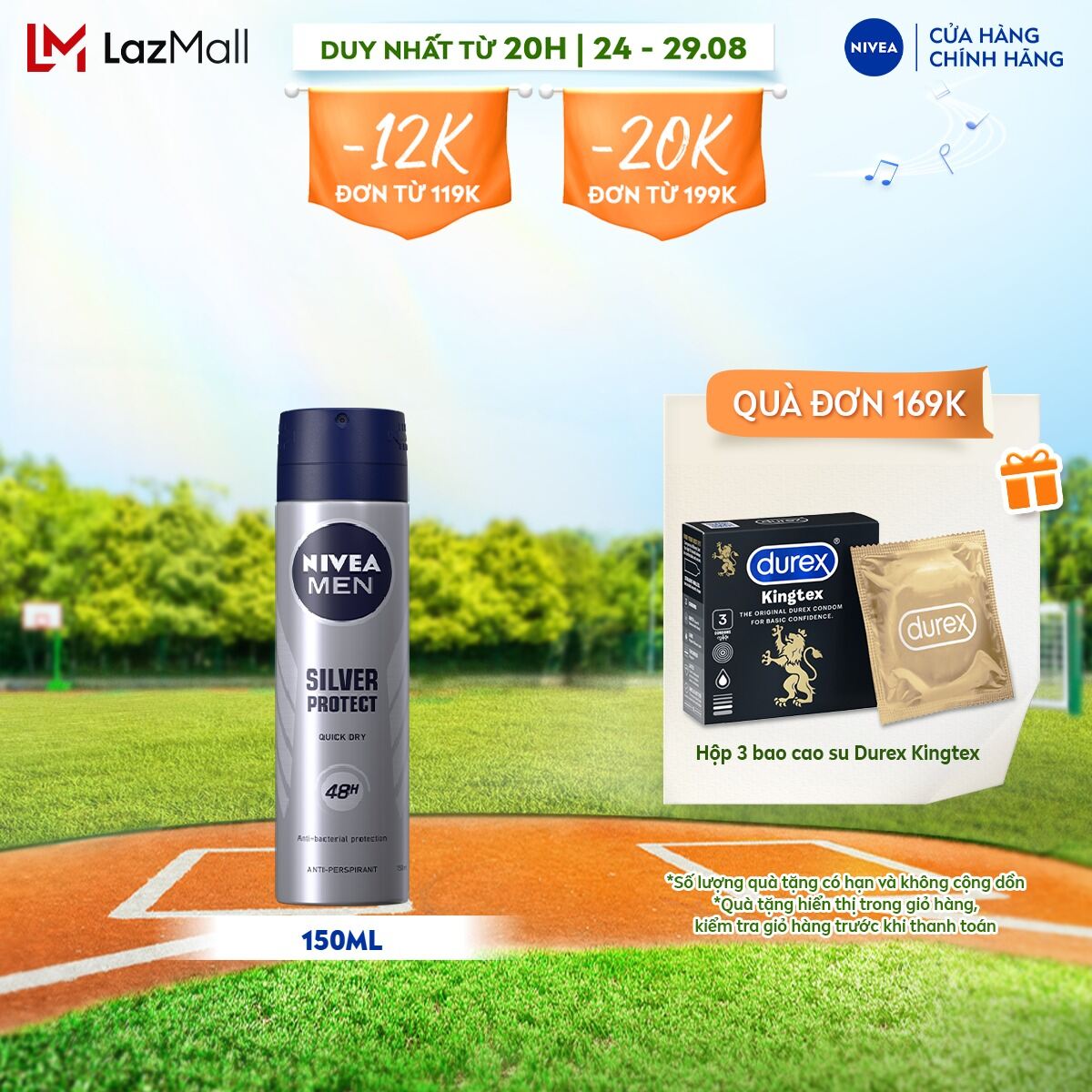 Xịt ngăn mùi nivea men phân tử bạc - 82959