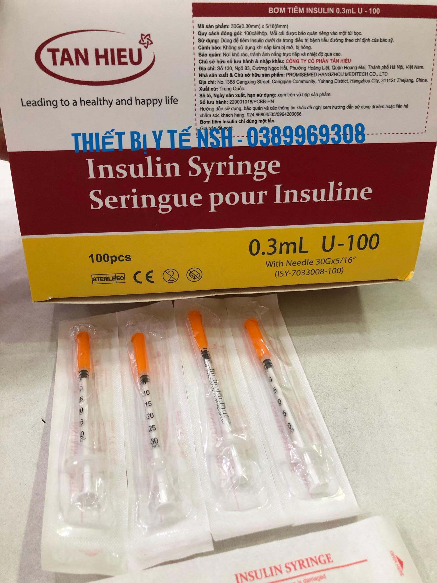 Bơm kim tiêm Tiểu Đường Insulin PROMISEMED TÂN HIẾU 0.3ml 100iu, Bơm Kim tiêm Thẩm Mỹ Spa Promisemed TÂN HIẾU 0.3ml 100iu, BƠM KIM TIÊM ĐƯỜNG HUYẾT TIỂU ĐƯỜNG INSULIN PROMISEMED TÂN HIẾU 0.3ml 100iu