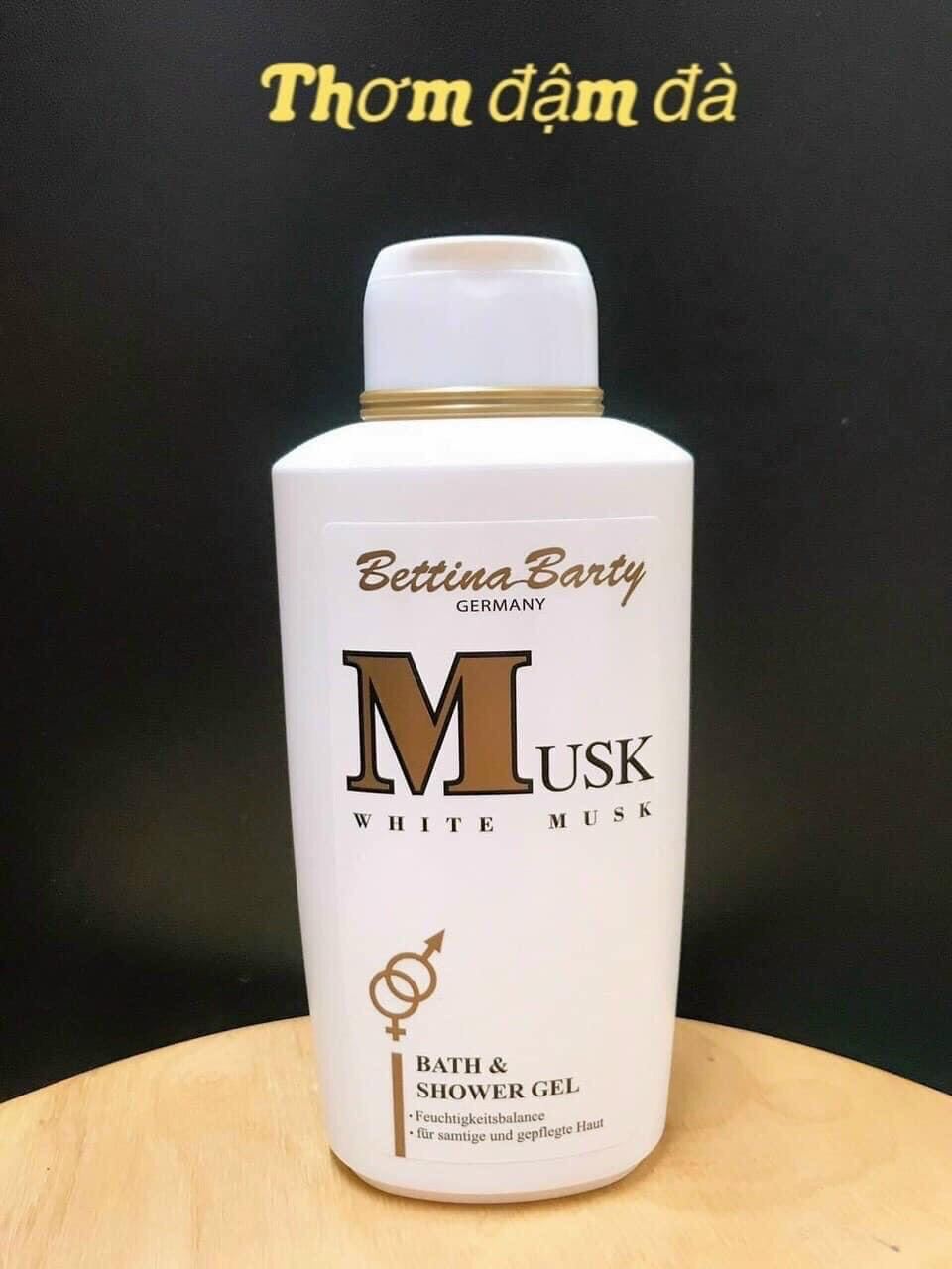 Sữa tắm và dưỡng thể Bettina Barty white Musk