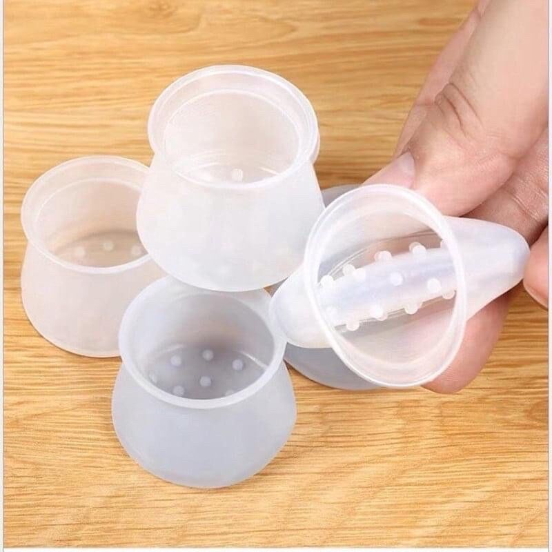 Combo 4 Vỏ Bọc Silicon Chân Bàn Ghế