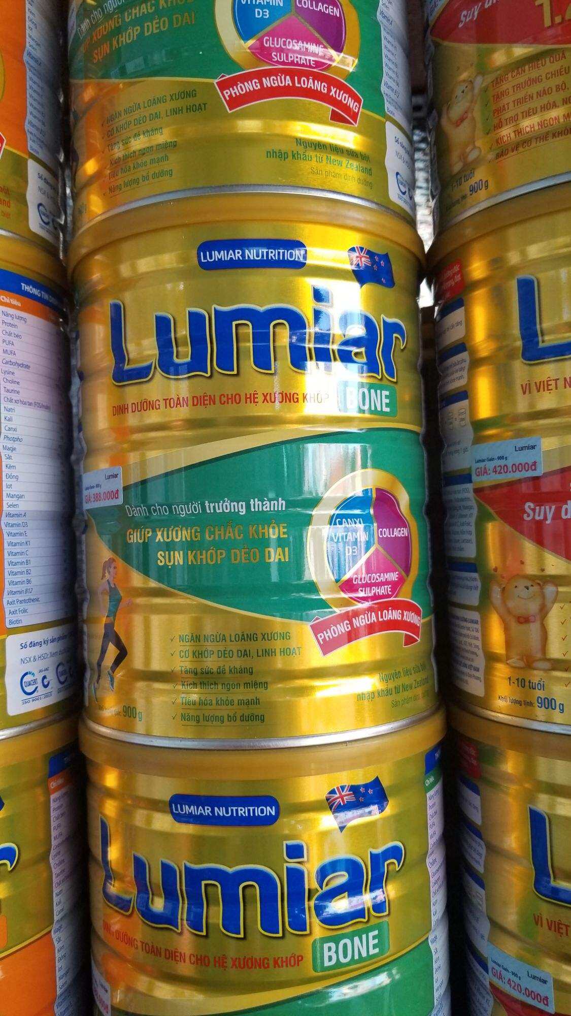 Sữa Lumiar bone xương khớp dẻo dai  lon 900g dành cho người trưởng thành