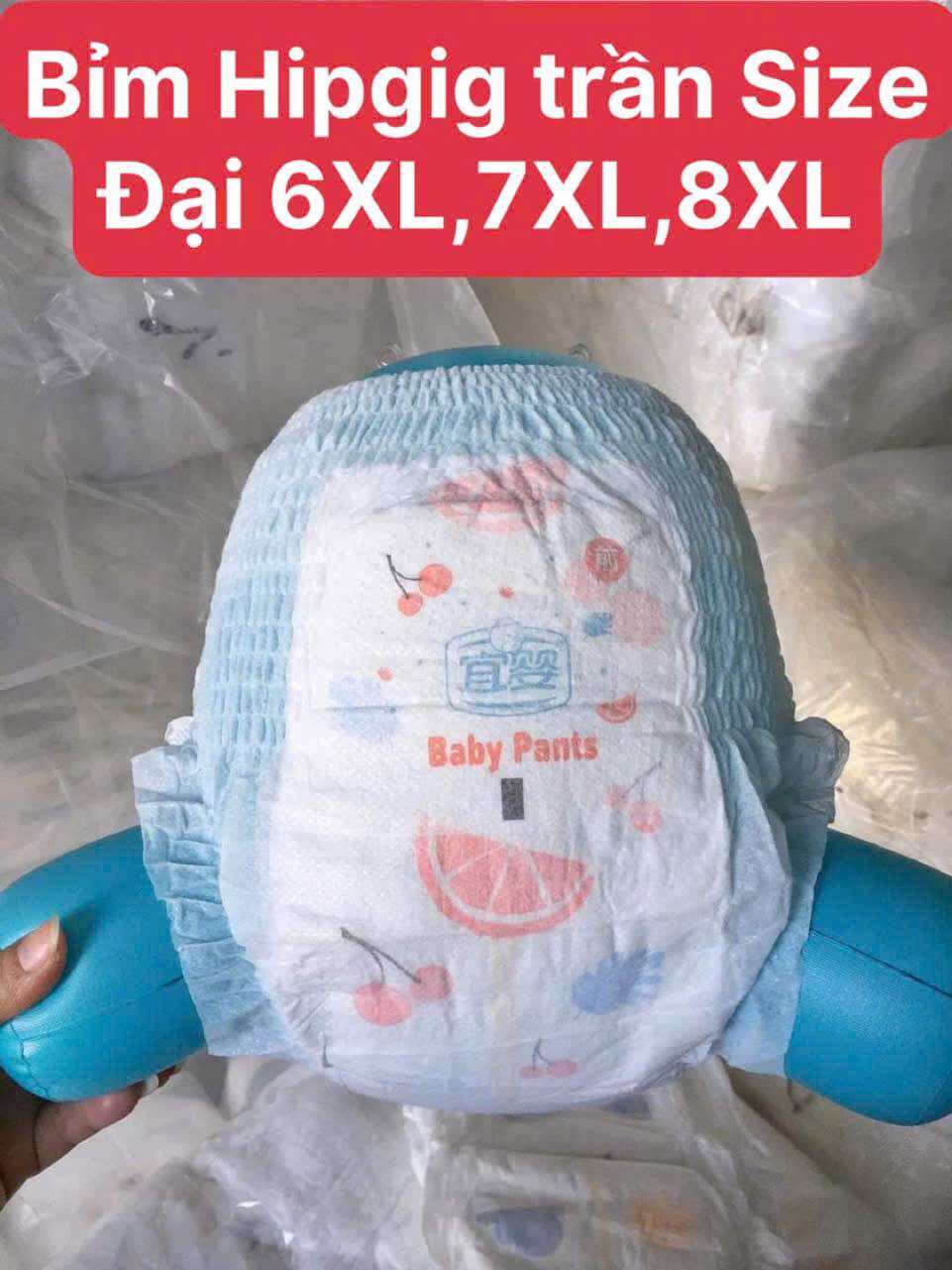 50 MIẾNG BỈM QUẦN HIPGIG SIZE 6XL,7XL,8XL form to chà bá