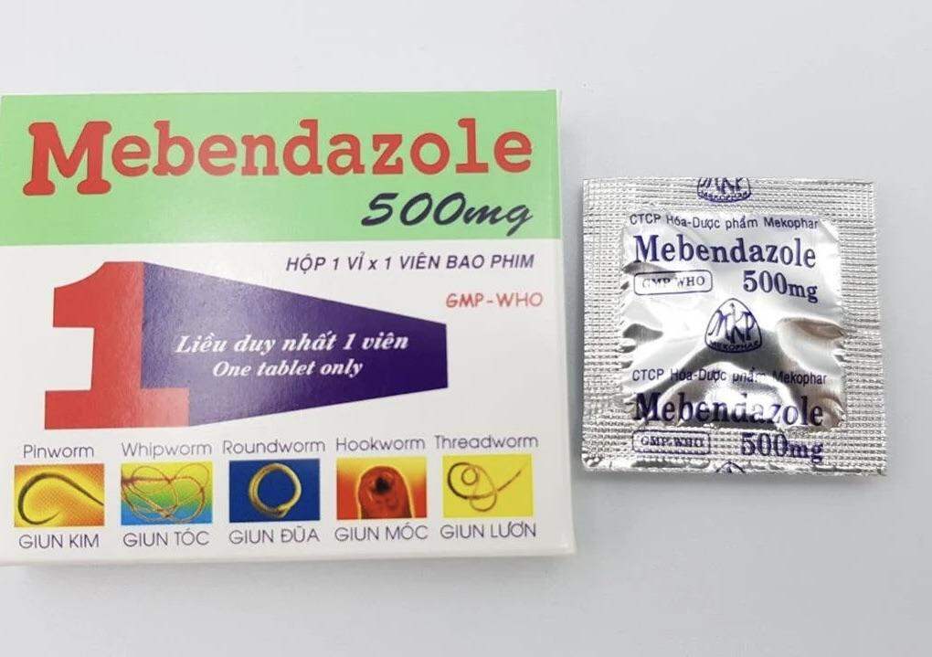 Xổ Giun Mebendazole - 1 viên cho 6 tháng