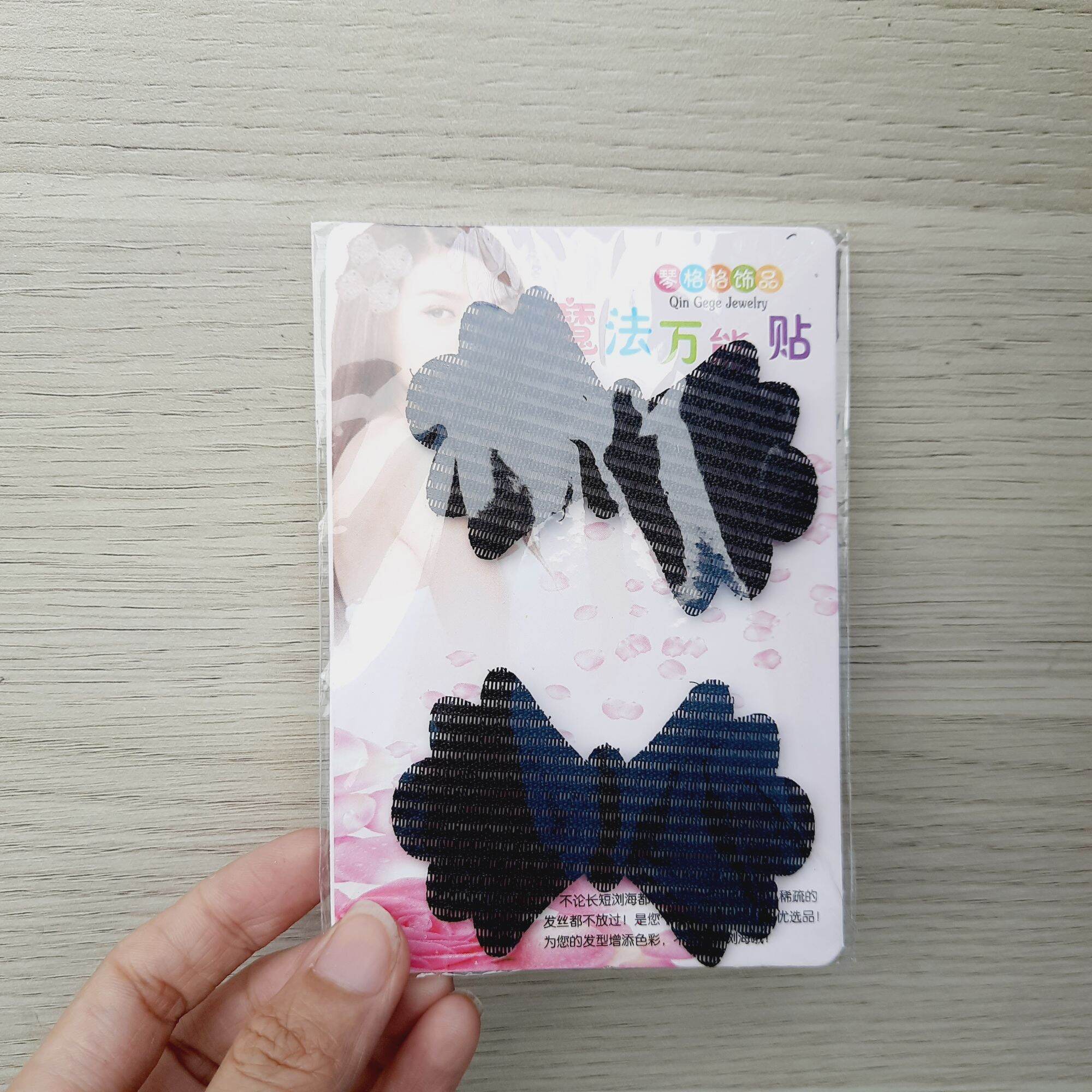 Combo 2 miếng dán tóc mái màu đen