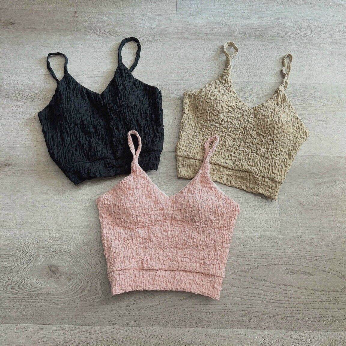 Áo hai dây vải xốp áo hai dây kiểu ôm,thời trang nữ mùa hè form 45kg(u)