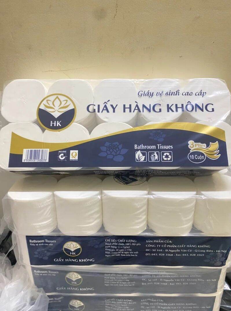 Bịch 10 cuộn giấy vệ sinh hàng không loại 1