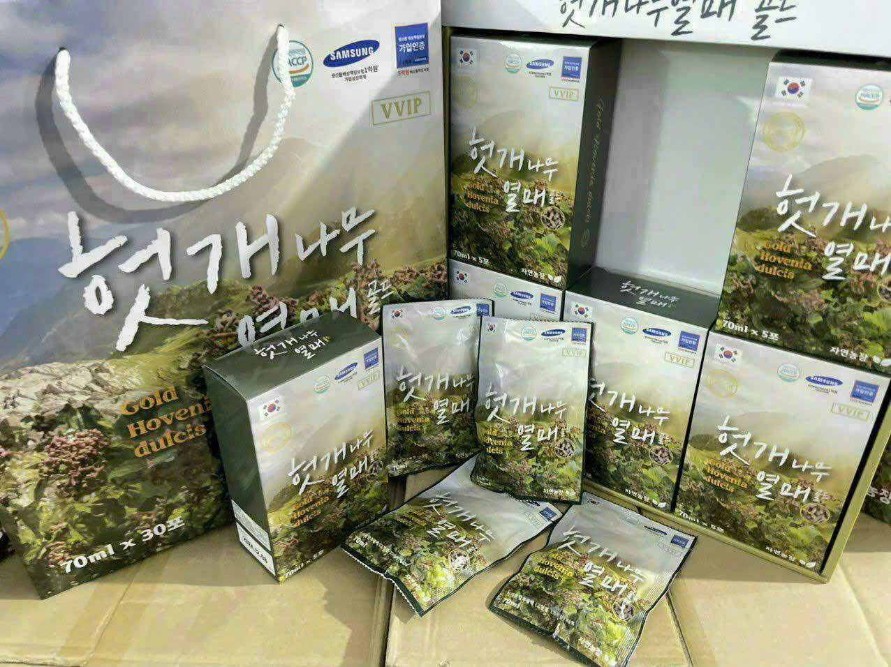 Nước uống giải độc gan Gold Hovenia Dulcis Hàn Quốc