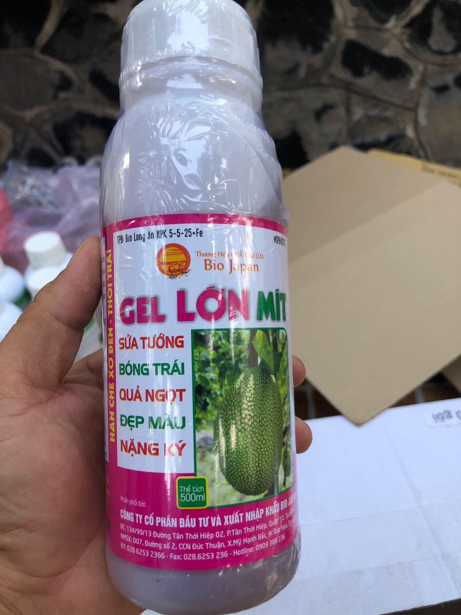 Gel lớn trái mít 500ml