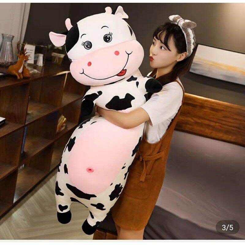 gối ôm,  gấu bông bò sữa cao cấp