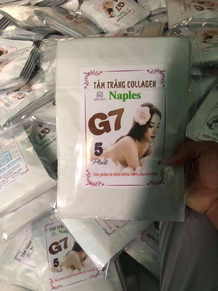 12 gói tắm trắng g7 5 phút trắng