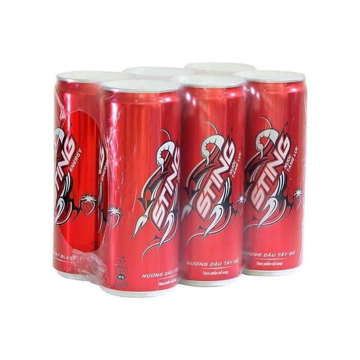 Lốc 6lon nước ngọt siting hương dâu 320ml