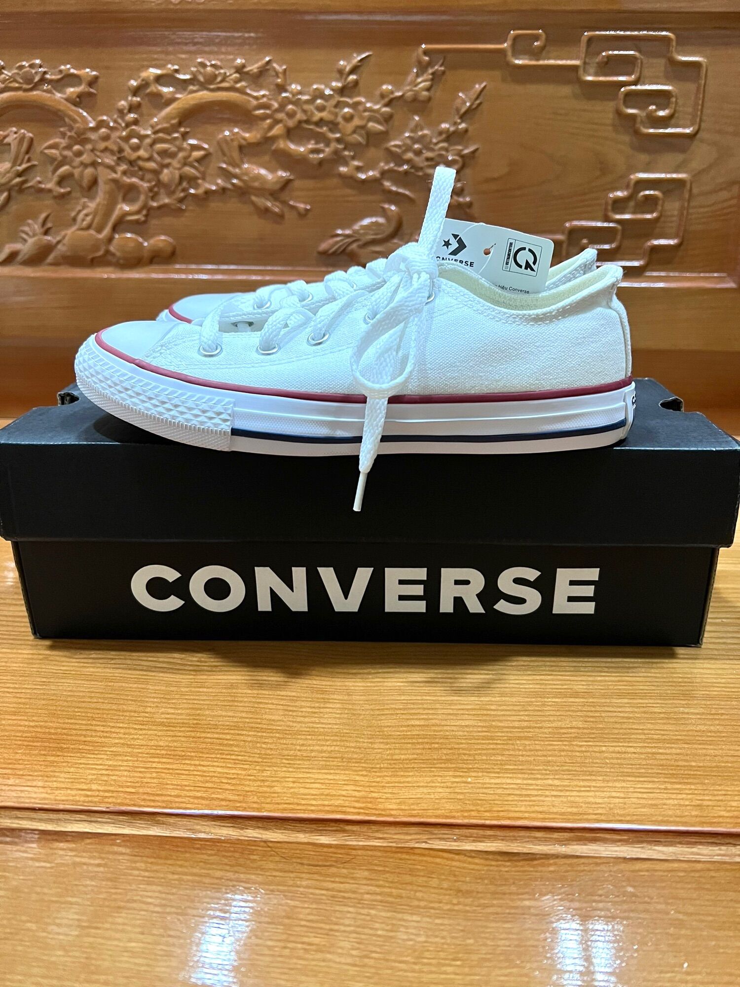 [ Hàng chính hãng, mới 100%] Giày Converse Kid Classic Màu Trắng
