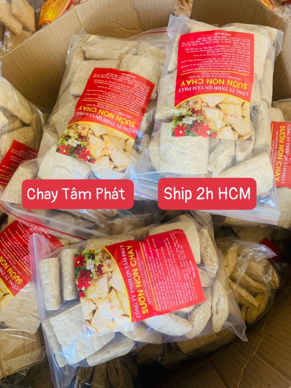 2KG SƯỜN NON CHAY TÂM PHÁT( 2bịch 1kg) / Thơm ngon nhất