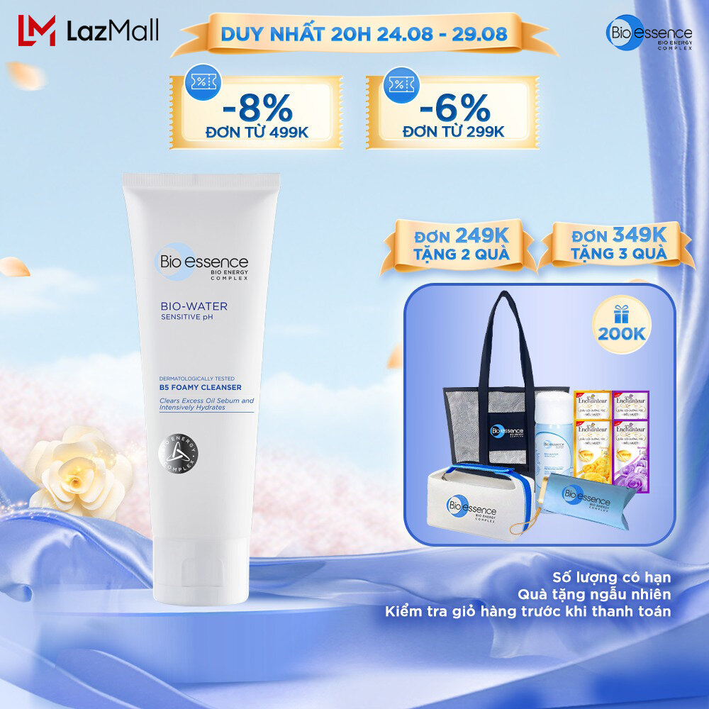 Sữa rửa mặt cấp ẩm và phục hồi Bio Essence Bio-Water B5 Foamy Cleanser 100g