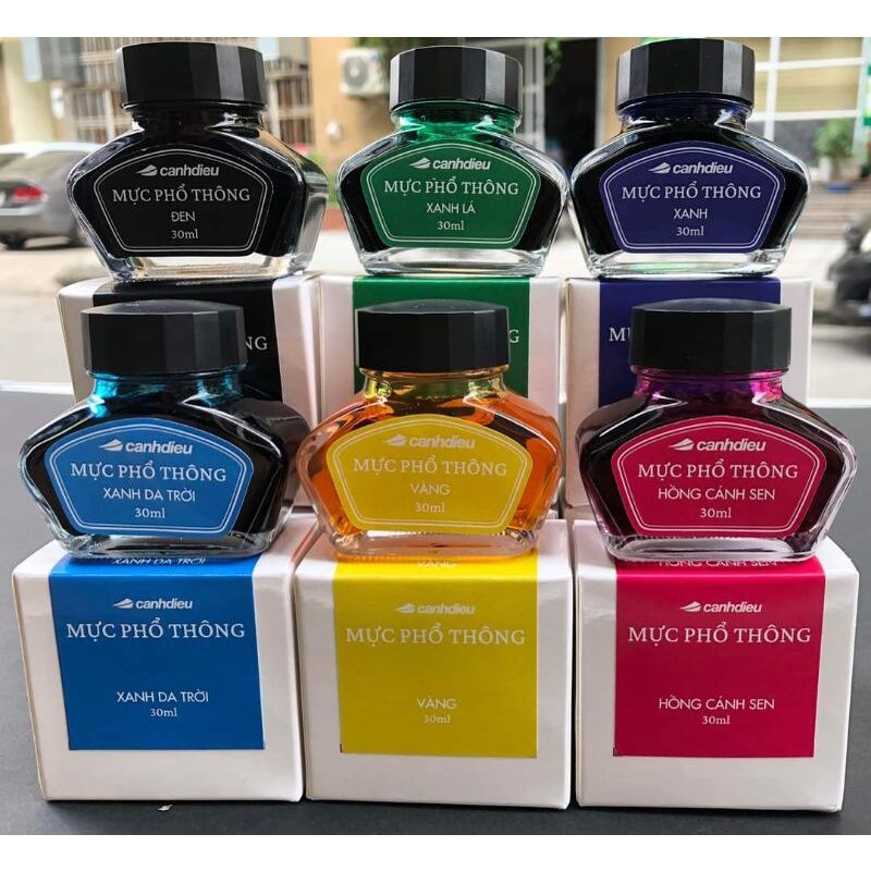 Mực bút máy Cánh Diều 25ml màu mực đẹp có nhiều màu