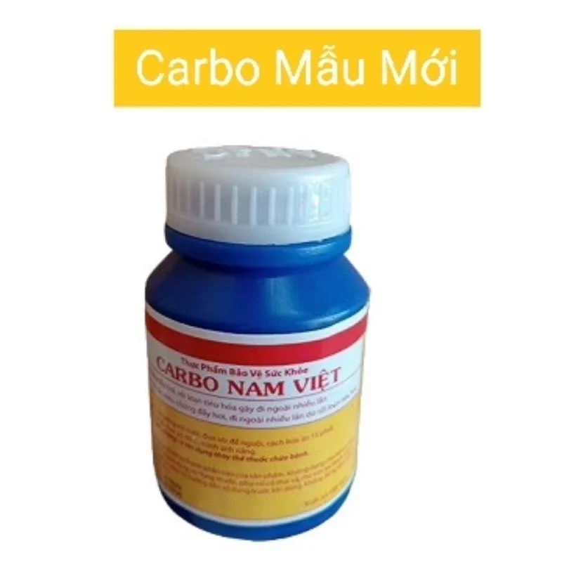 Combo 5 lọ CARBO NAM VIỆT Lọ 100 viên Hỗ trợ tiêu hóa trong trường hợp đau bụ,ng,đầy hơi, tiêu ch,ảy.