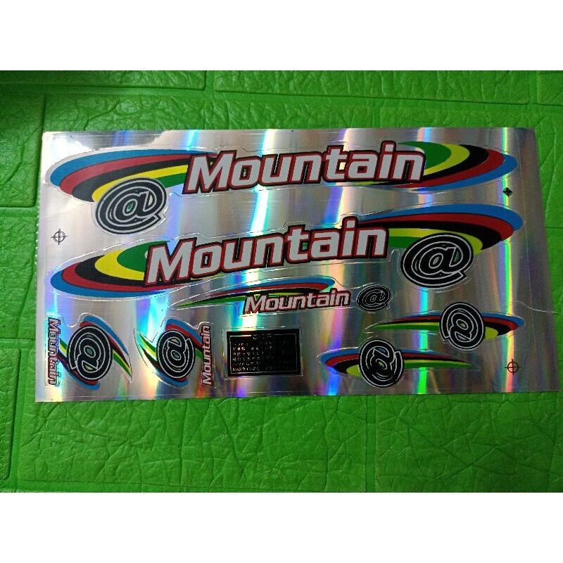Bộ tem dán xe đạp Mountain hàng nhập Thái Lan