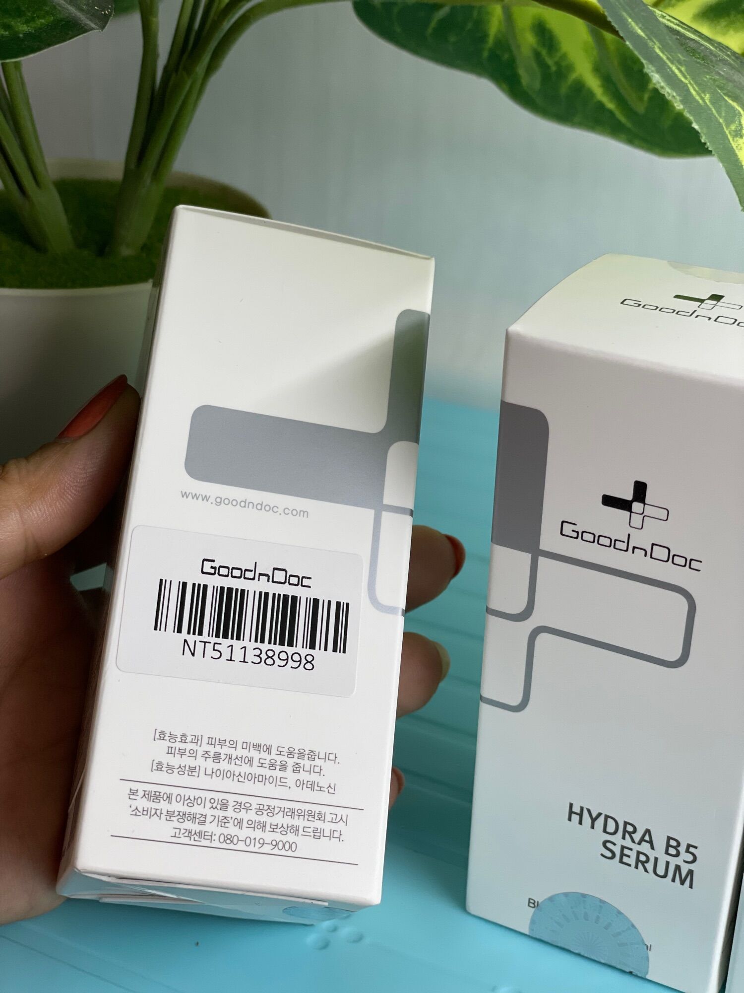 TINH CHẤT DƯỠNG ẨM TRẮNG DA GOODNDOC HYDRA B5 SERUM 30ml