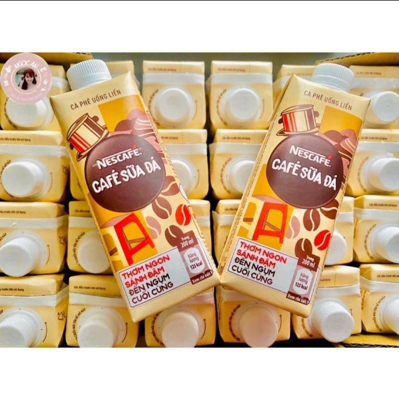 Cafe sữa đá uống liền Nestle hộp 200ml