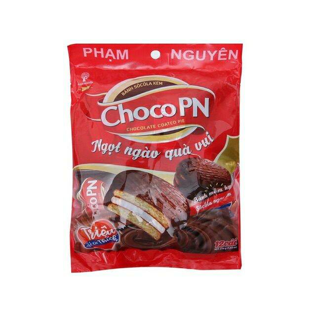 [HCM]Bánh socola kem Choco PN gói 216g (12 cái)