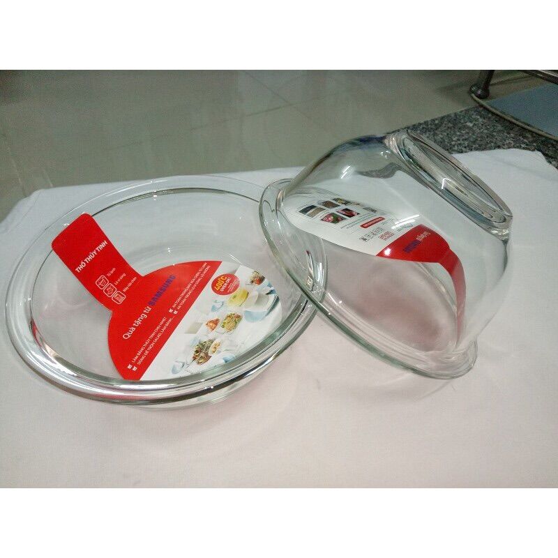 [HCM]Bộ 2 thố thuỷ tinh Lock&lock 900ml