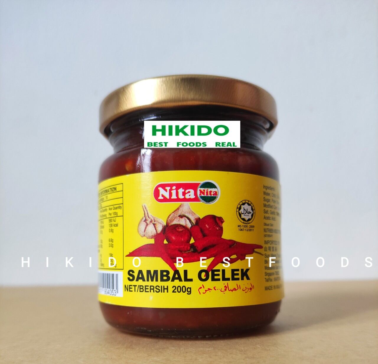 Sốt ớt sambal oelex tương ớt tỏi nita 200 gram