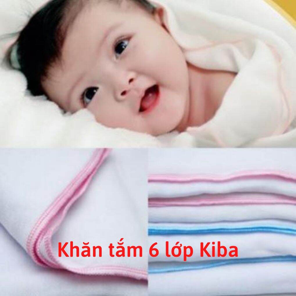 Khăn tắm xô 6 lớp cho bé Kiba