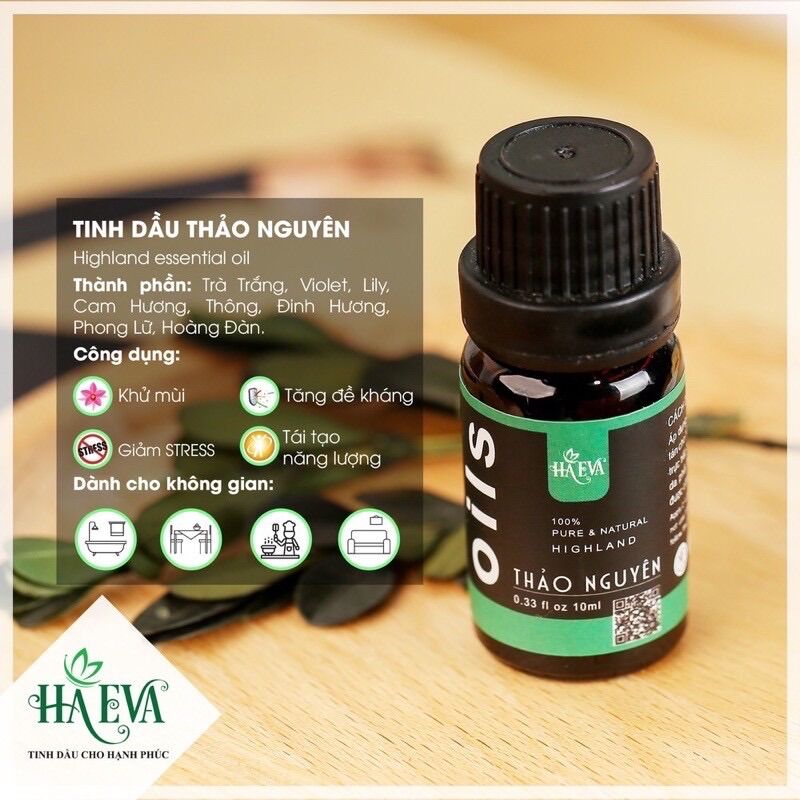 Tinh dầu Thảo Nguyên Premium Haeva 10ml 30ml 100ml
