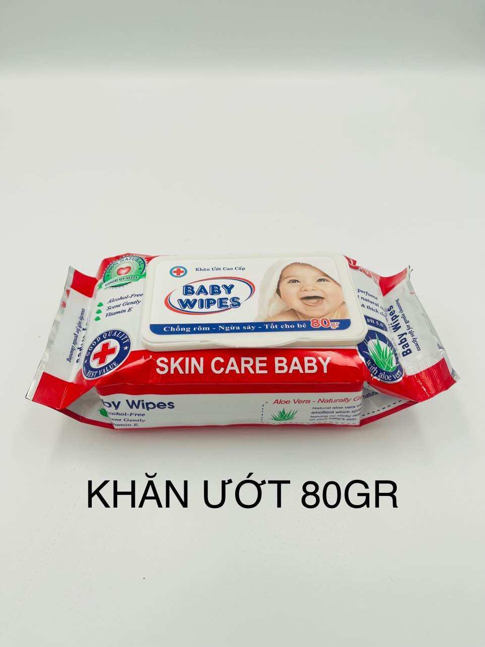 Combo 10 Gói Khăn Ướt Baby Wipe 80gr