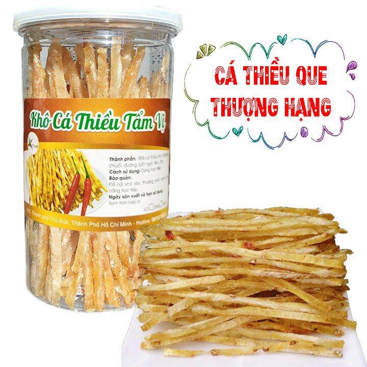 [HCM]CÁ THIỀU TẨM GIA VỊ THƠM NGON HIỆU SK FOOD-HŨ 200G