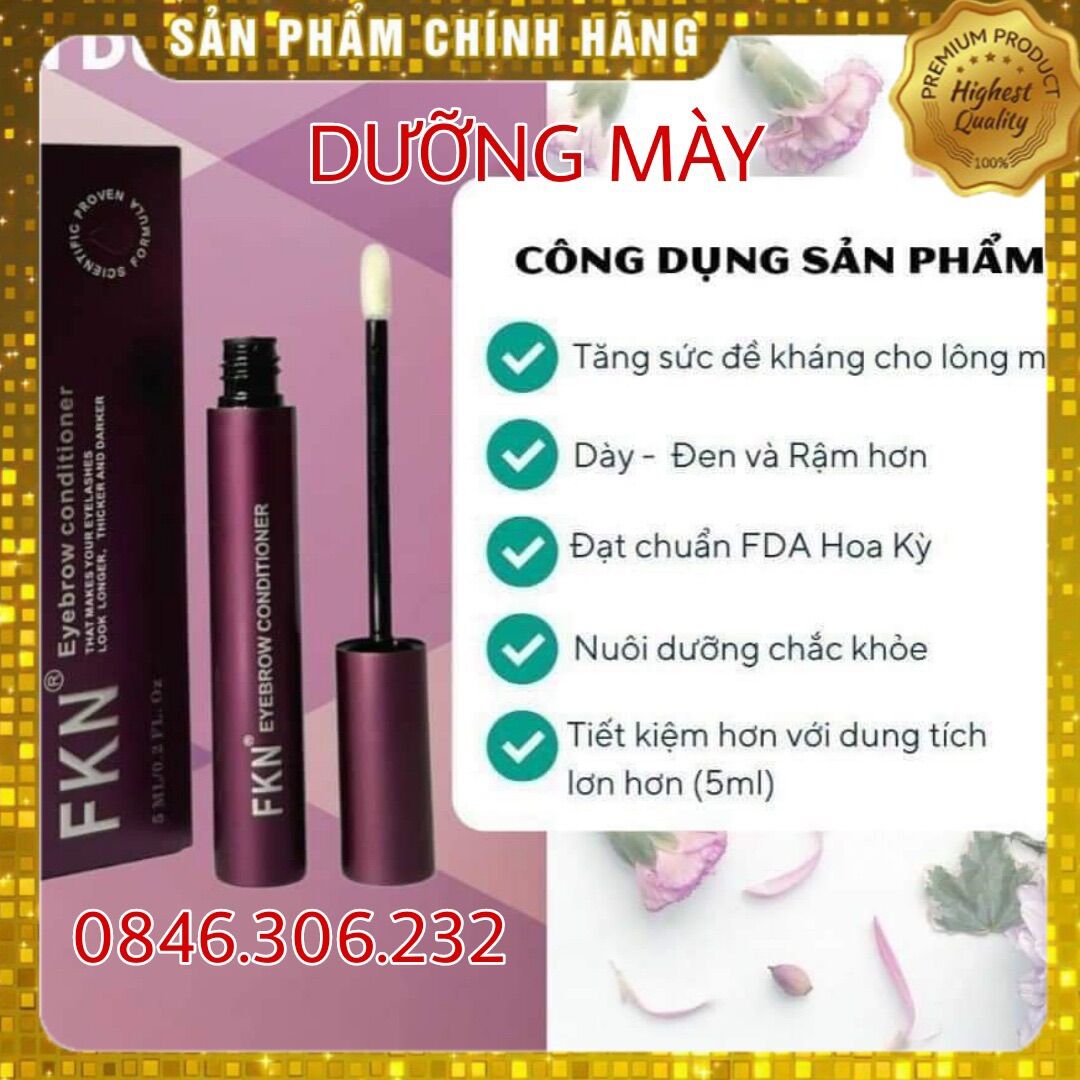 Combo Dưỡng Mi Mày FKN Mi Cong Dài, Mày Đen Rậm