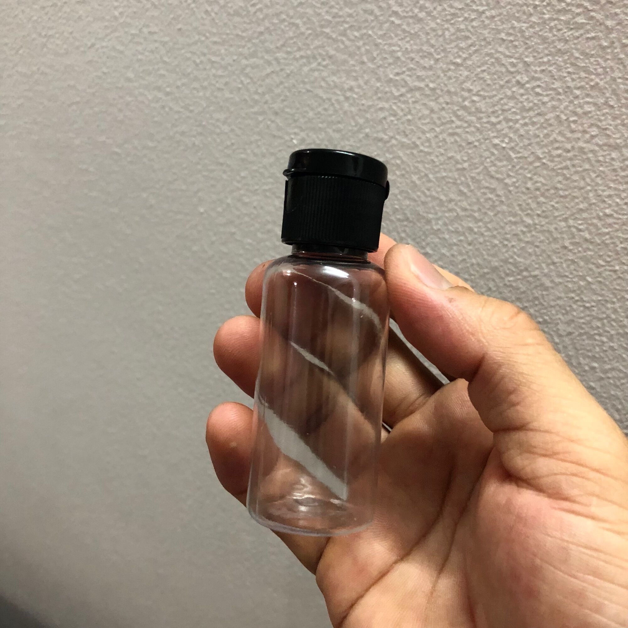 Set 5 chai nhựa trong suốt nắp Đen/ nắp bật  - COMBO 5 chai nhựa nắp vặn đen 100ml/ 50ml / 30ml / 10ml - Chai nhựa nhỏ nắp vặn màu đen chiết Mỹ phẩm , đựng nước rửa tay