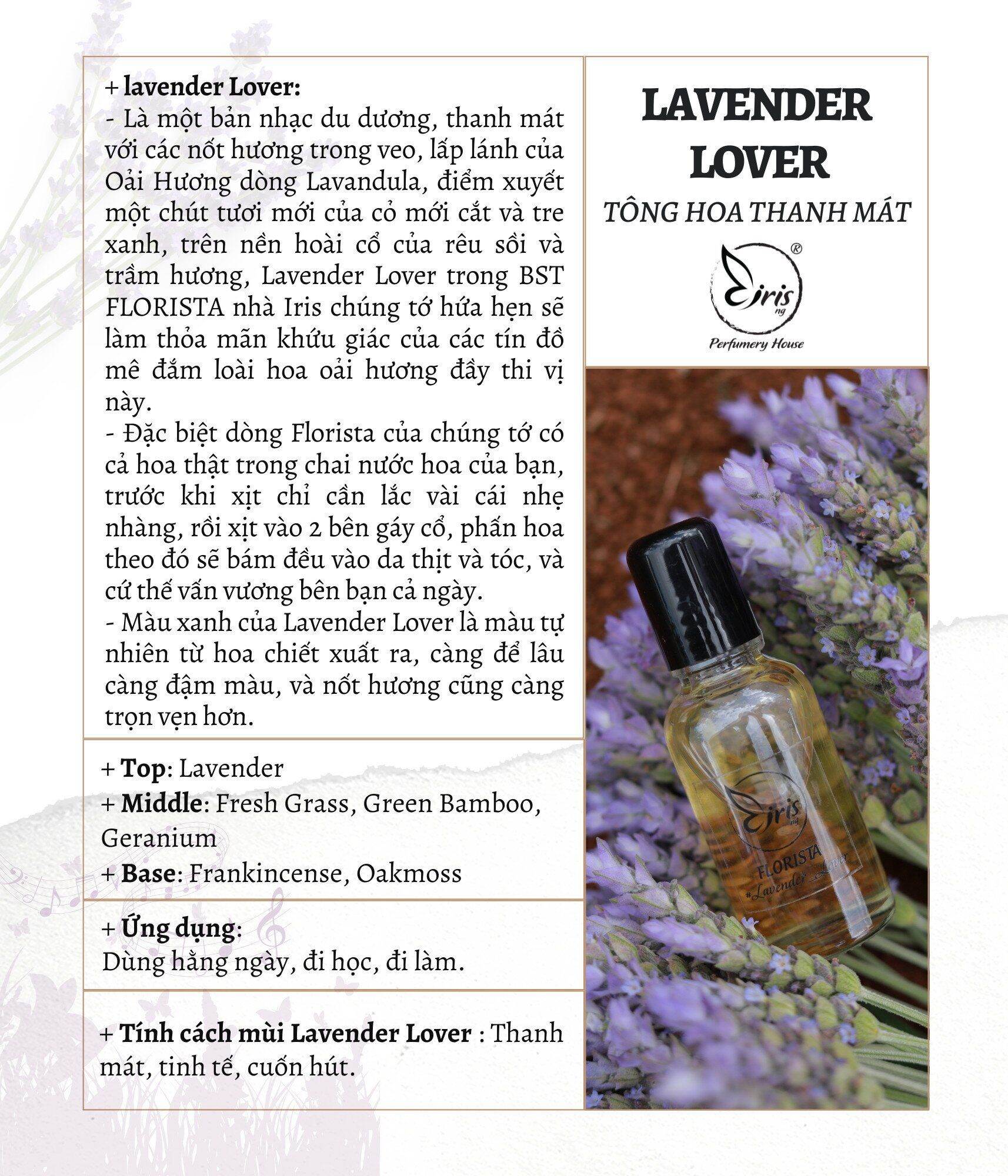 Nước hoa lavender lover iris